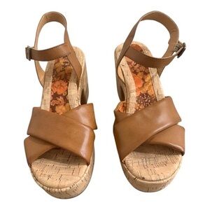 Kork-Ease Tan Wedge Sandals